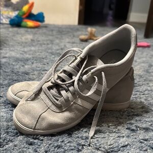 Ecco Gray Suede High-Top Sneakers